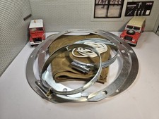 Land Rover Series 1 2 2a 3 Front Axle Swivel Pair Leather Gaiters 276954 Kit Set