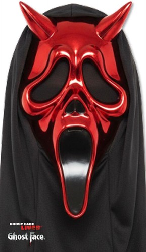 Fun world ghost face chrome - face,