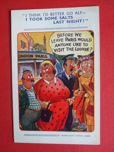 Bamforth comic paris - bamforth, coach