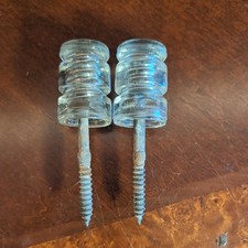 Vintage glass insulator screw