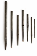 Antique Organ Pipes Set 7 Tin