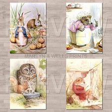 Beatrix Potter prints. A4