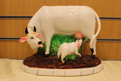 Resin kamdhenu cow - and, calf