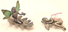 2 Pewter Fairies Figurines The
