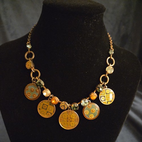 Pilgrim copper tone necklace - tone,