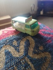 Matchbox Series Lesney No 21 Milk Delivery Truck. No Box. Black Wheels, Patina