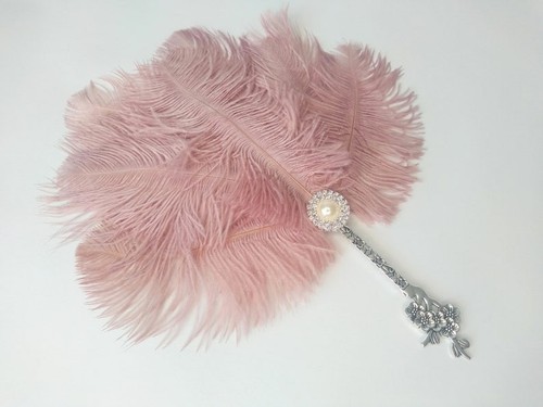 Dusky pink 20s wedding - pink,