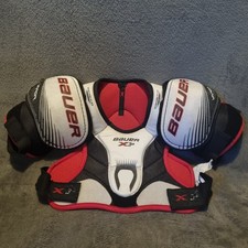 Boys Girls Kids Youth M Bauer Vapor 3.0 Ice Inline Roller Hockey Shoulder Pads