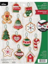 Bucilla Gingerbread Santa Felt