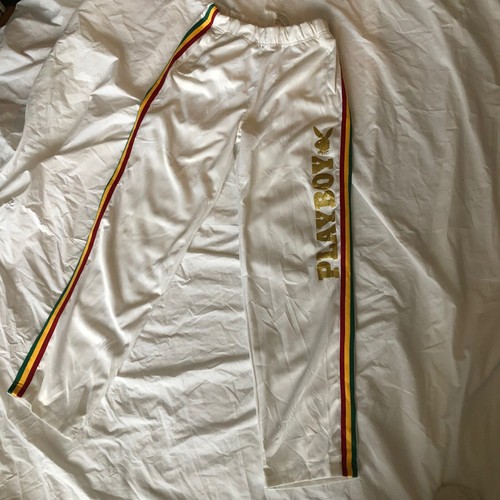 Vtg playboy rasta white track - vtg,