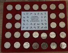 London Olympic 2012 50p Full Set Sport Collection 29 Coins in Display Tray