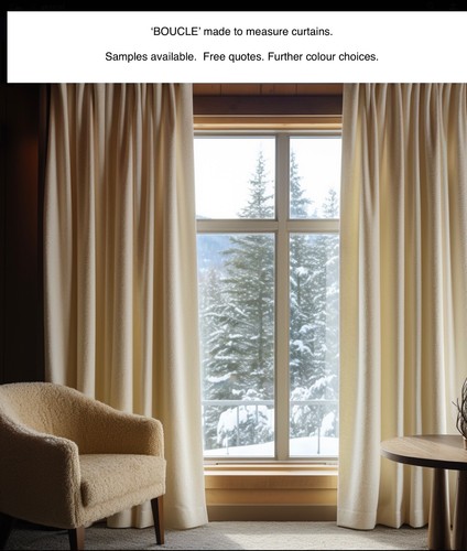 Boucle window curtains - boucle,