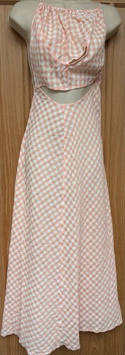 Asos ladies peach gingham - ladies,