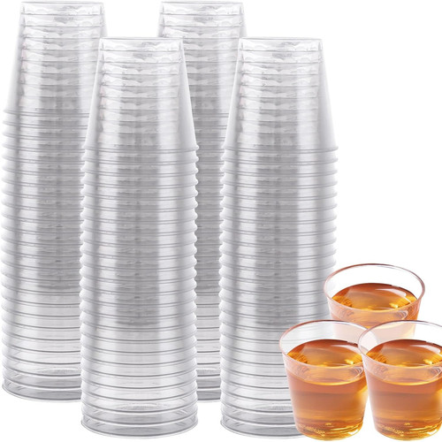 100pcs plastic shot - 100pcs,