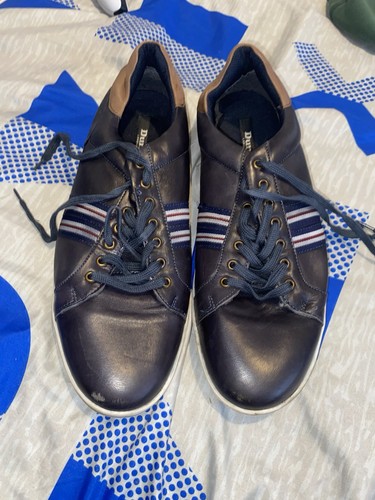 Dune london navy leather - navy,