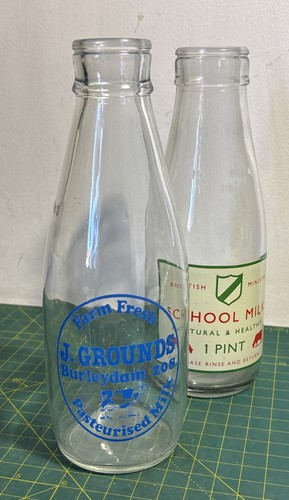 Vintage advertising milk - 2x,