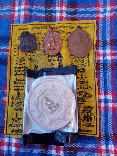 Thai buddha amules coins - thai, ×3