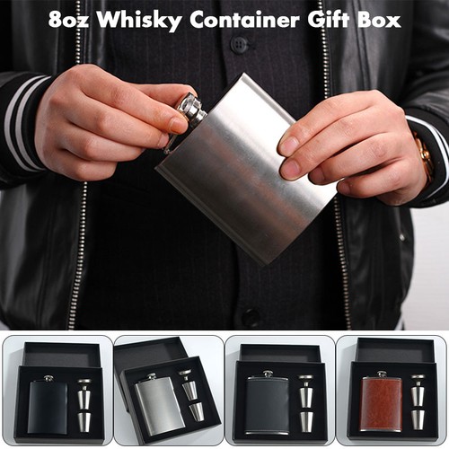 8oz stainless steel whisky - stainless,