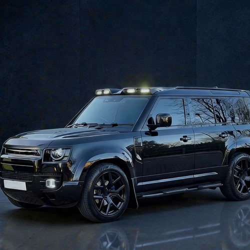 Gloss black led drl roof - black,