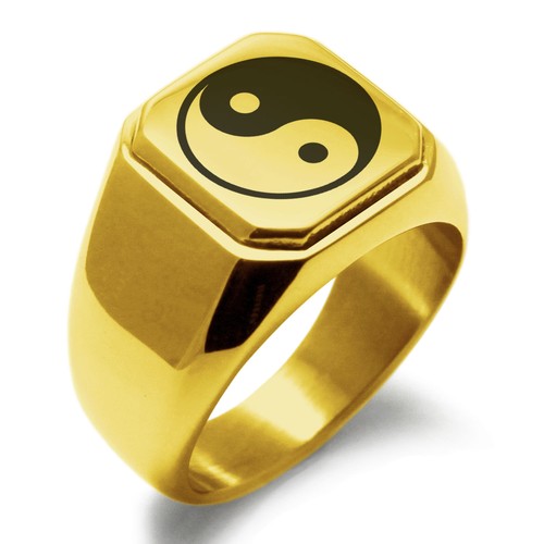 Stainless steel yin yang - stainless,