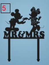Mr & Mrs Wedding Cake Topper Mickey & Minnie Mouse