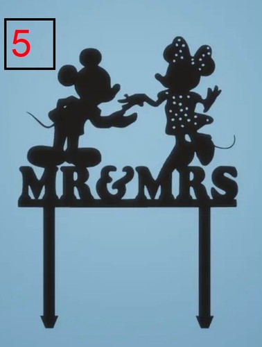 Mrs wedding cake topper - mr, &
