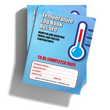 Fridge Freezer Temperature Log Book 6 month Record Food Hygiene Guide Catering