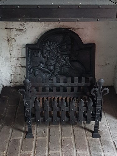 Fireplace basket with large - fireplace,