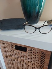 Chanel Black & Gold Frames (Prescription Lens) with Genuine Black Chanel Case