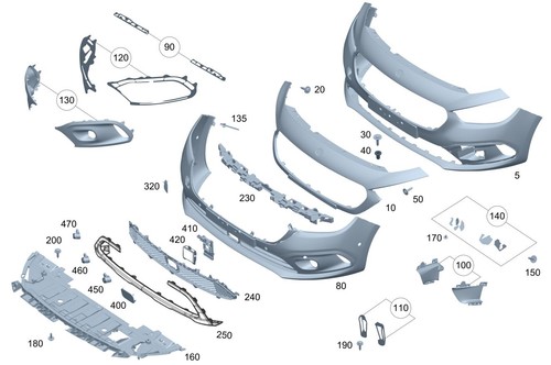 Mercedes benz genuine bumper - genuine,