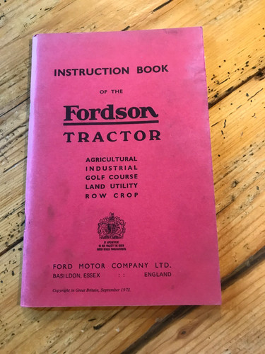 Fordson tractor instruction - fordson,