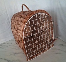 Vintage Wicker Cat Basket Pet