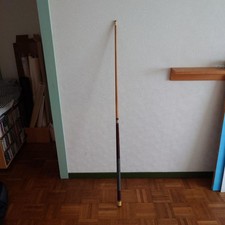 Antique Wooden Billiard Cue - Japanese Style Retro Pool Stick, Used 22b