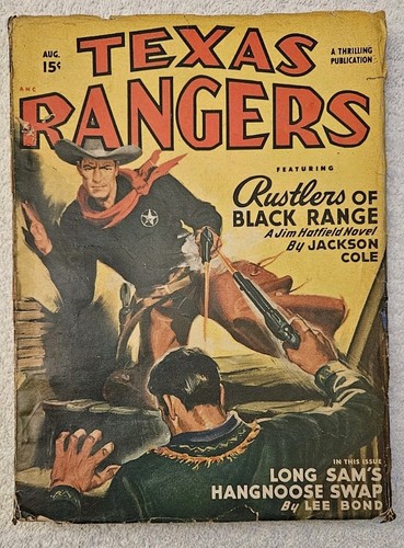 Texas rangers pulp august 1949 - texas,