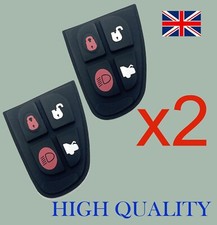 RFC 4 button rubber pad for Jaguar X S XJ XJ6 XJ8 XJR Type remote flip key fob .