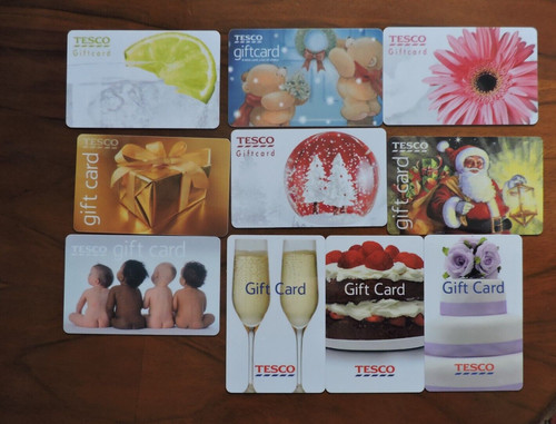 Tesco gift cards - 10,
