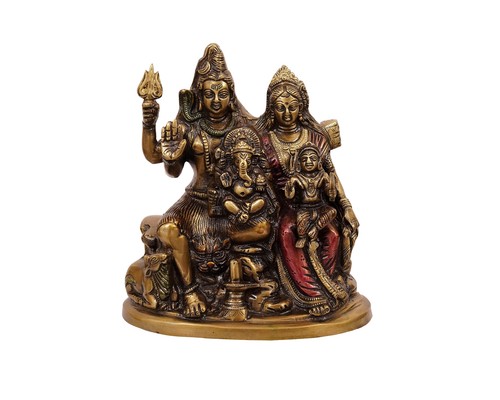 Shiv parivar brass material - shiv,