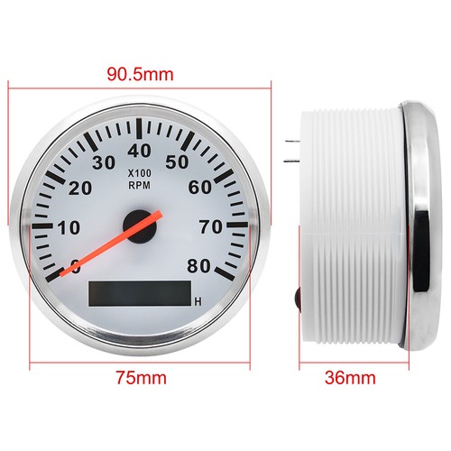 85mm tachometer 8000rpm - tachometer, 0-8000rpm