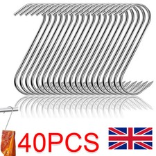 40Pc Stainless Steel S Hooks