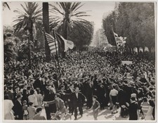 WW2 Press Photo Tunisians Celebrate Allied Liberation Of Tunis 1943 #K11
