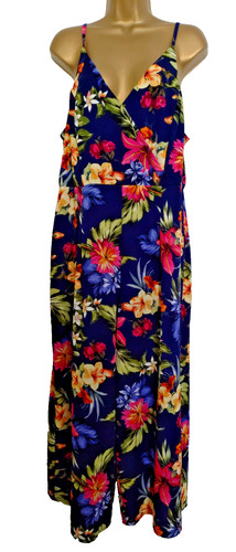 Blue floral wide - floral,