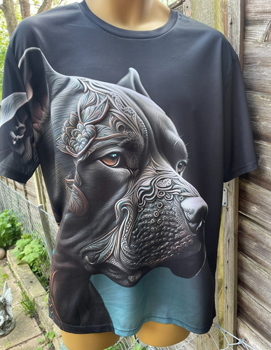 Mans black shirt - t-shirt, with