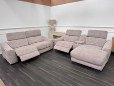 FV Xavier 2 Seater Lounger Corner & 3 Seater Sofa Set Power Recliner & Headrests