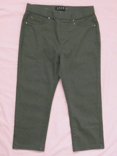 LADIES’ KHAKI SKINNY CROPPED (KATE) JEANS SIZE 10 FROM PEACOCKS: NEW WITHOUT TAG