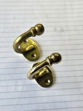 Solid Brass Coat Hooks / Tie