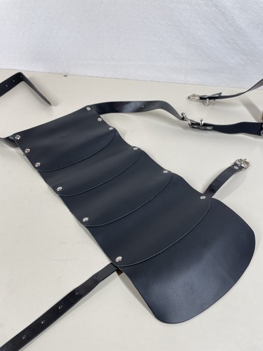Leather viking shoulder armor - leather,