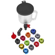 Sealey Master Engine Oil Funnel Filling Kit Universal 15 Piece Colour Coded