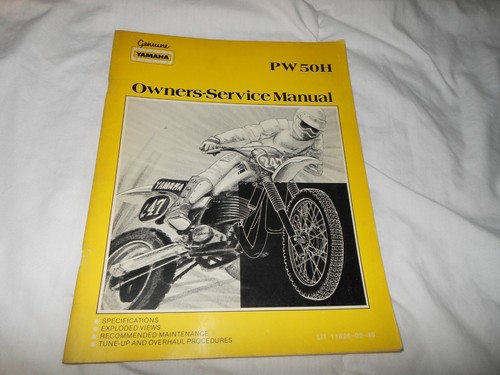 Yamaha oem pw50h owner - owner's,
