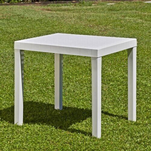 White plastic rectangle garden - rectangle,