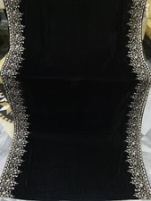 Velvet shawl Embrioded premium